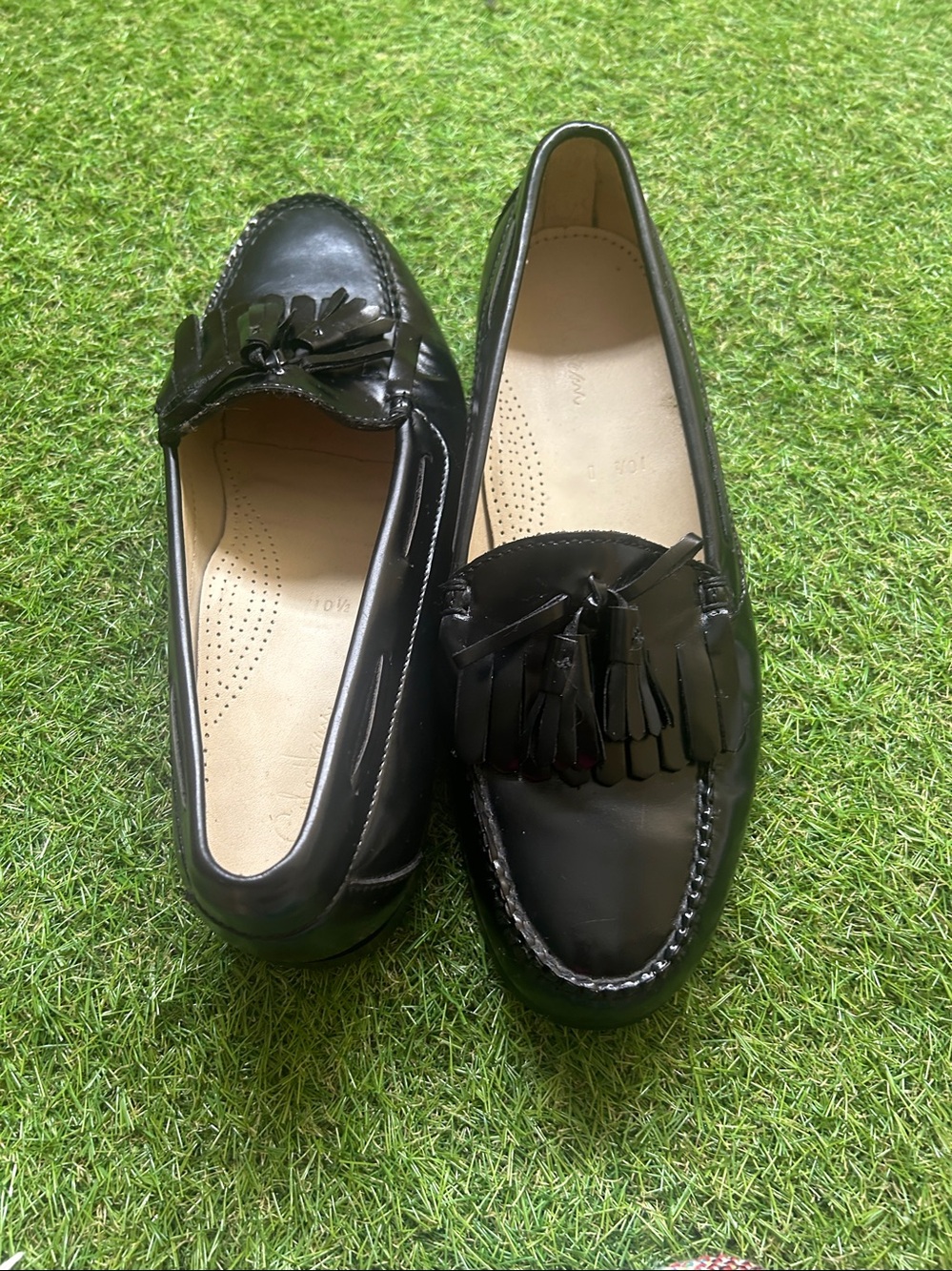 Cole Hann Black Tassel Patent Leather Loafers - Picture 6 of 6